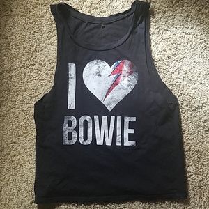 I heart David Bowie hot topic tank top